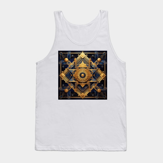 Golden Harmony Tank Top by Dburstei